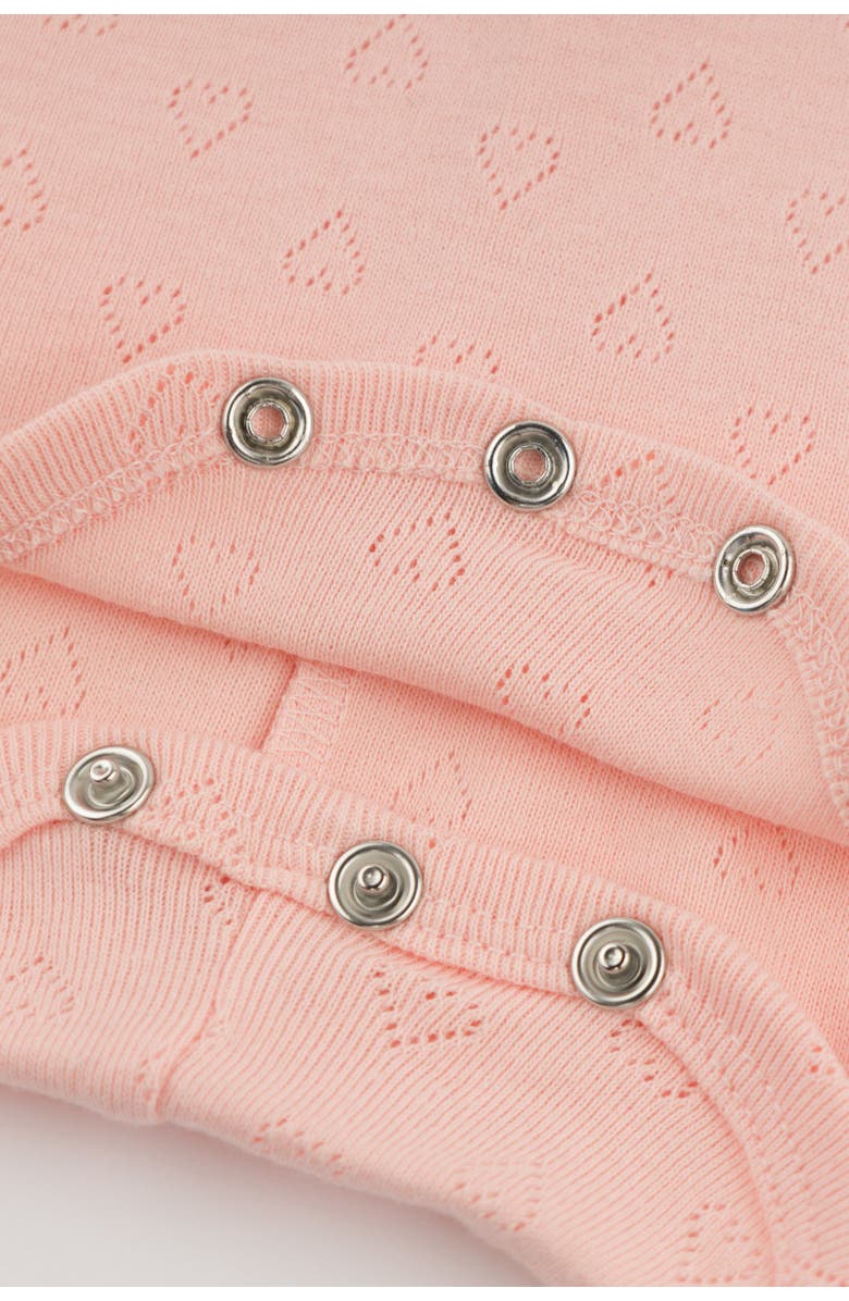 oh baby! Hearts Pointelle Emily Romper, Alternate, color, Pink