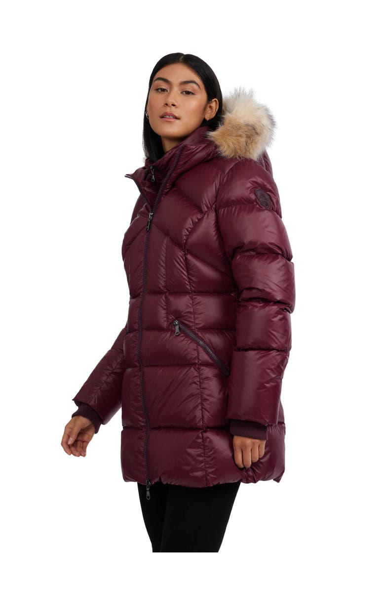 Pajar Women's Ares Fixed Hood Puffer with Fixed Bib, Alternate, color, Ox Blood