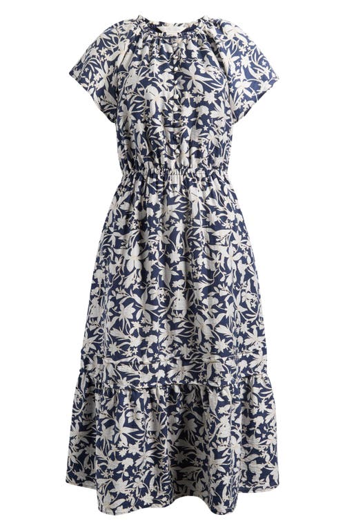 Caslonr Caslon(r) Front Button Midi Dress In Multi