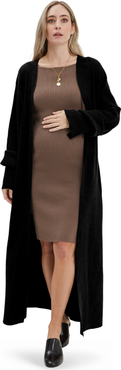 Nom Maternity Emaline Full Length Maternity Cardigan