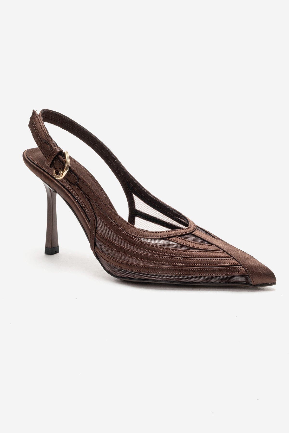 Safira Stiletto Pump, Main, color, Brown