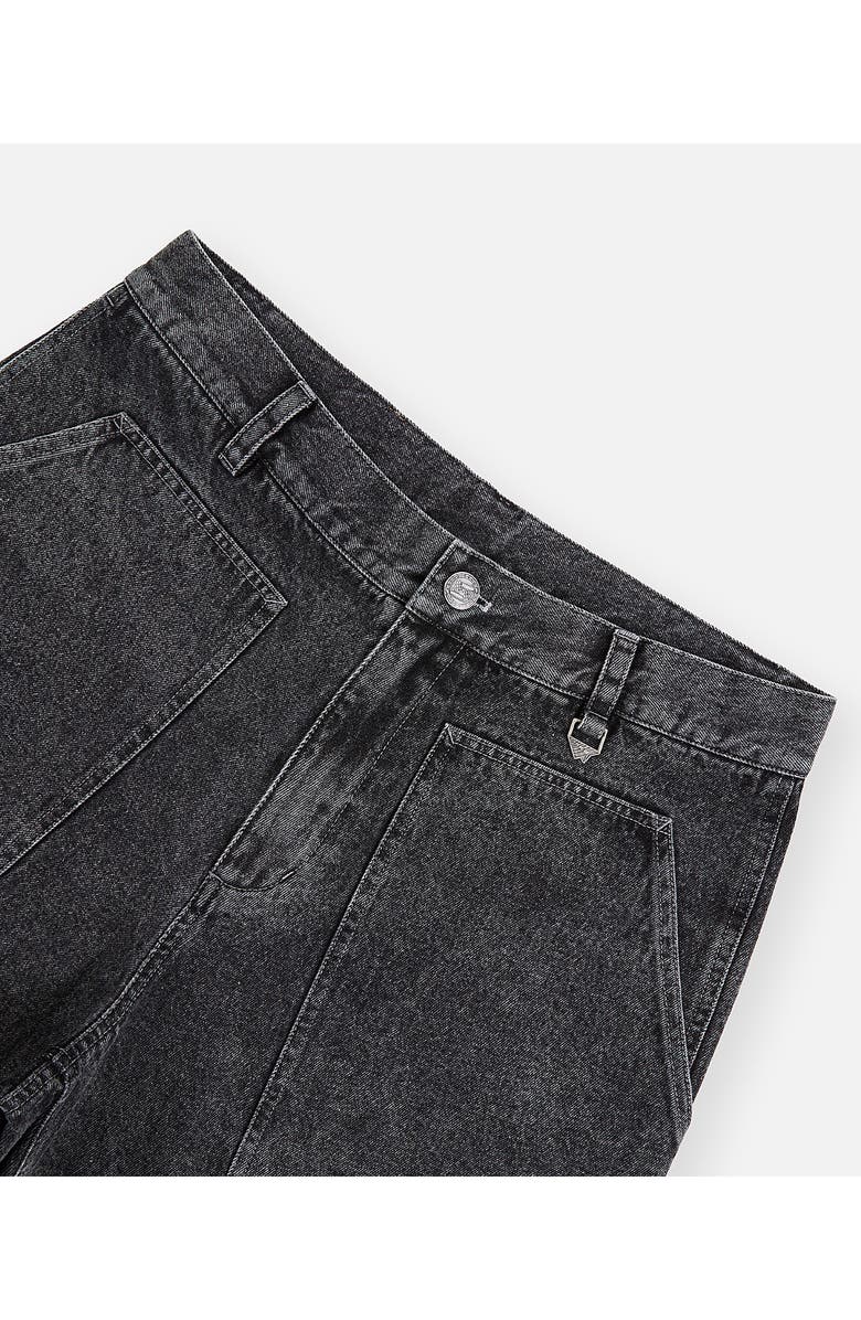 PAPER PLANES Utility Denim Shorts, Alternate, color, Black