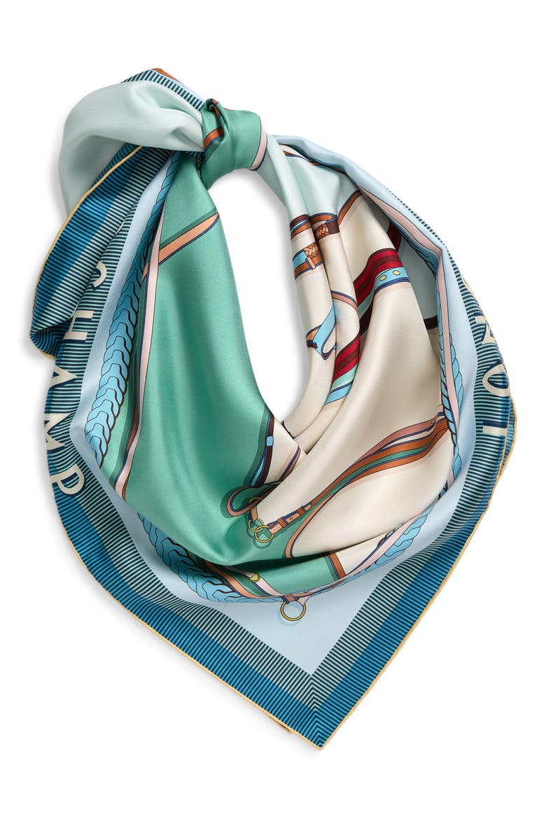 Toute Allure Silk Square Scarf, Alternate, color, MINT