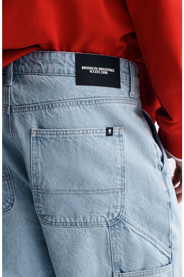 Williamsburg Relaxed Fit Cotton Denim Carpenter Shorts, Alternate, color, LIGHT EVERYDAY DENIM