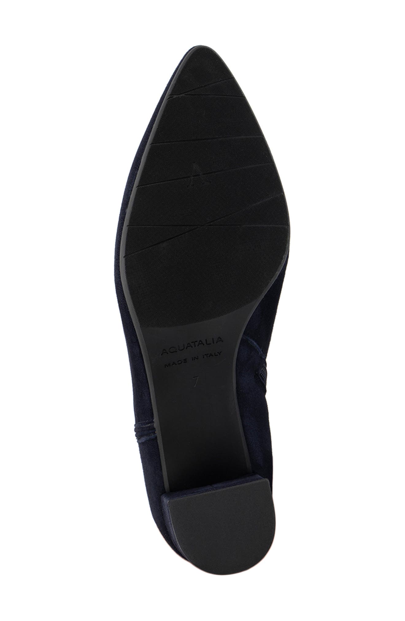 Kaylani Pointed Toe Bootie, Alternate, color, NAVY