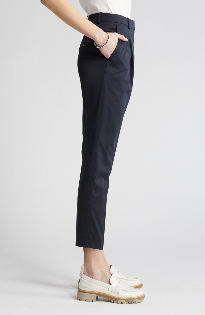 BOSS Tetida Slim Fit Stretch Cotton Ankle Pants, Alternate, color,