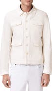 John Varvatos Briggs Textured Cotton Trucker Jacket