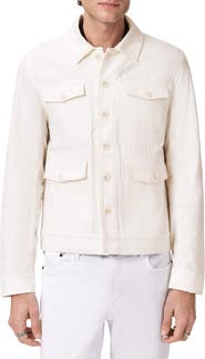 John Varvatos Briggs Textured Cotton Trucker Jacket