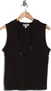 JASON WU Half Zip Sleeveless Hoodie