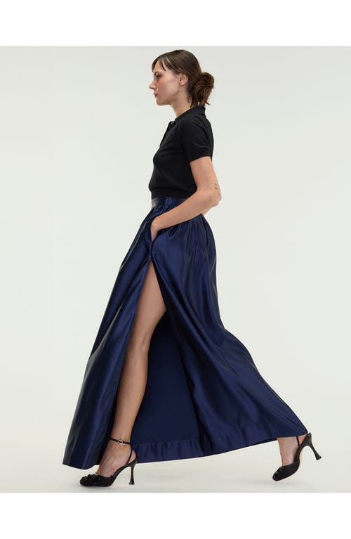 Cynthia Rowley Belle Maxi Skirt In Navy