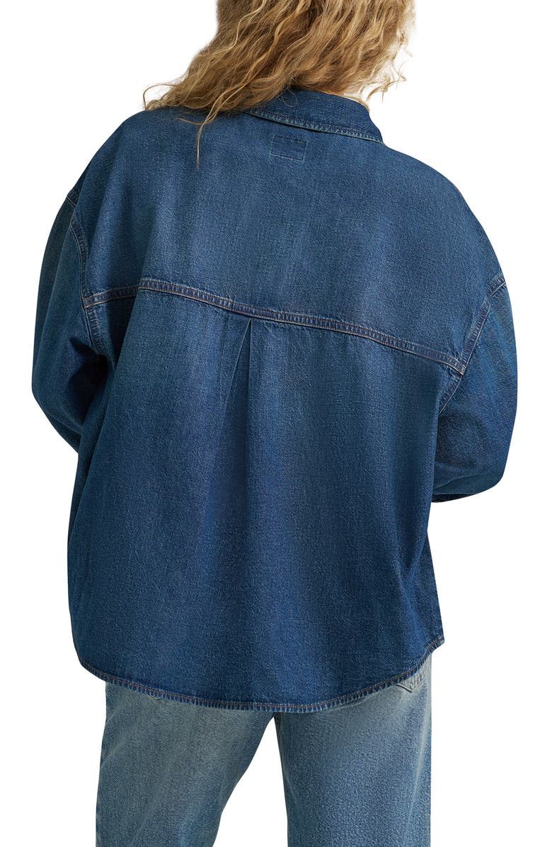 Lee Swing Back Denim Shirt, Alternate, color, Night Adventure