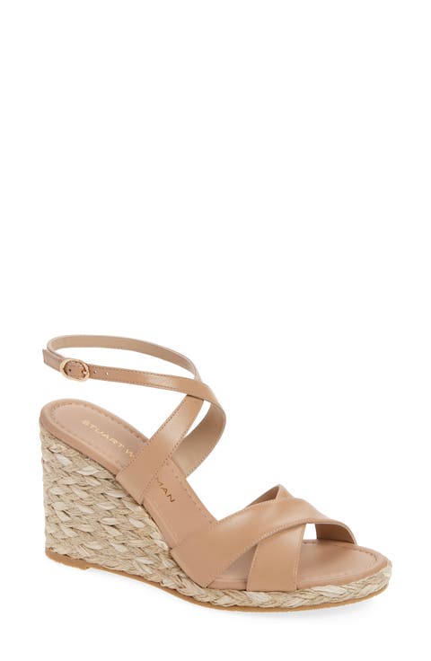 Alyssa Ankle Strap Wedge Sandal (Women)