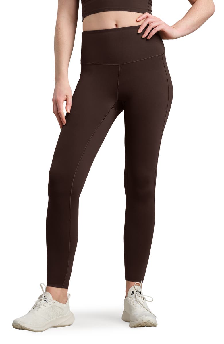 Rhone Revive Pockets 7/8 Leggings, Main, color, Coffee Brown
