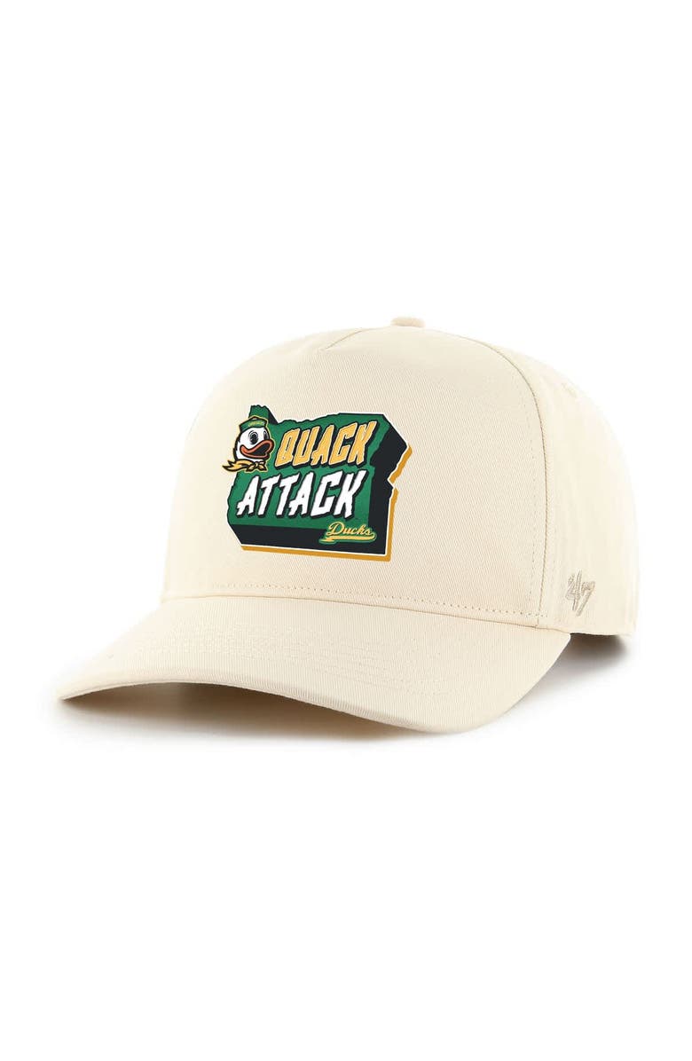 '47 Men's '47 Natural Oregon Ducks Quack Attack Hitch Adjustable Hat, Main, color, Natural