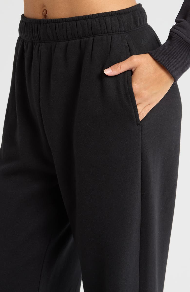 Zella Cloud Fleece Straight Leg Sweatpants, Alternate, color,