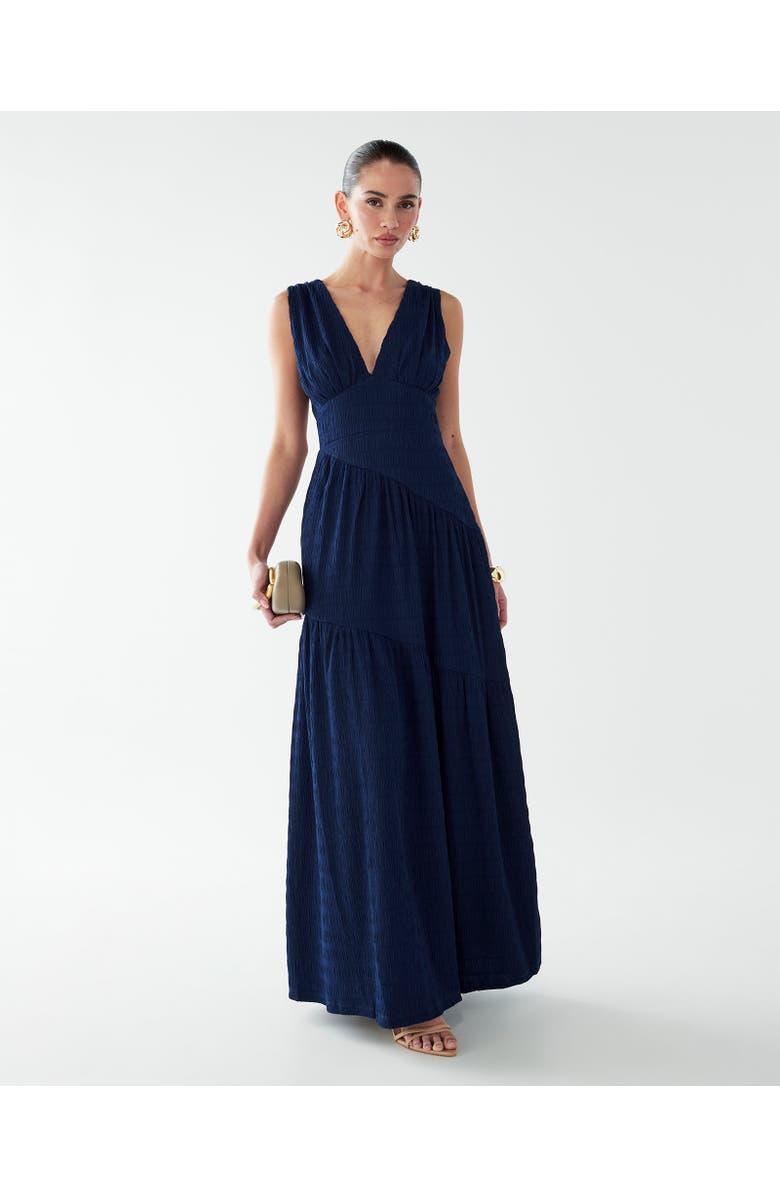 BWLDR Laney Maxi Dress, Alternate, color, Navy Blue