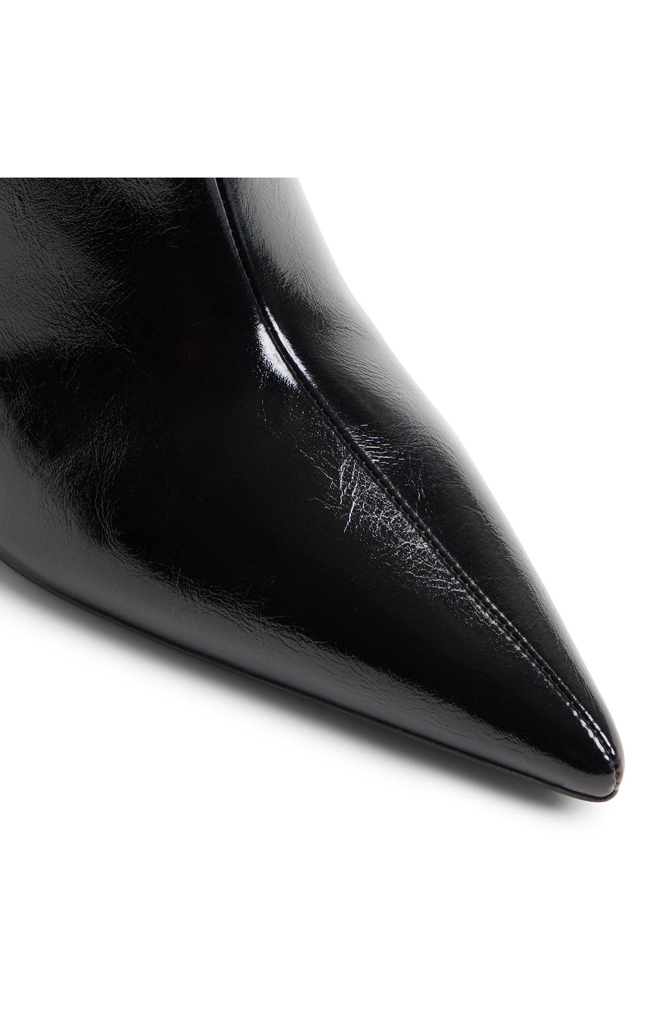 Dahlyaa Pointed Toe Bootie, Alternate, color, BLACK