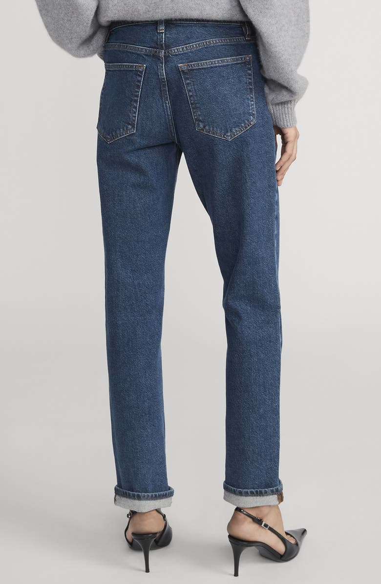 FRAME The Borrowed Mid Rise Boyfriend Jeans, Alternate, color, Written
