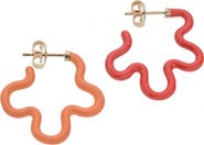 Bea Bongiasca Flower Power Two-Tone Hoop Earrings