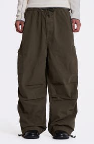 JADED LONDON Cotton Cargo Parachute Pants