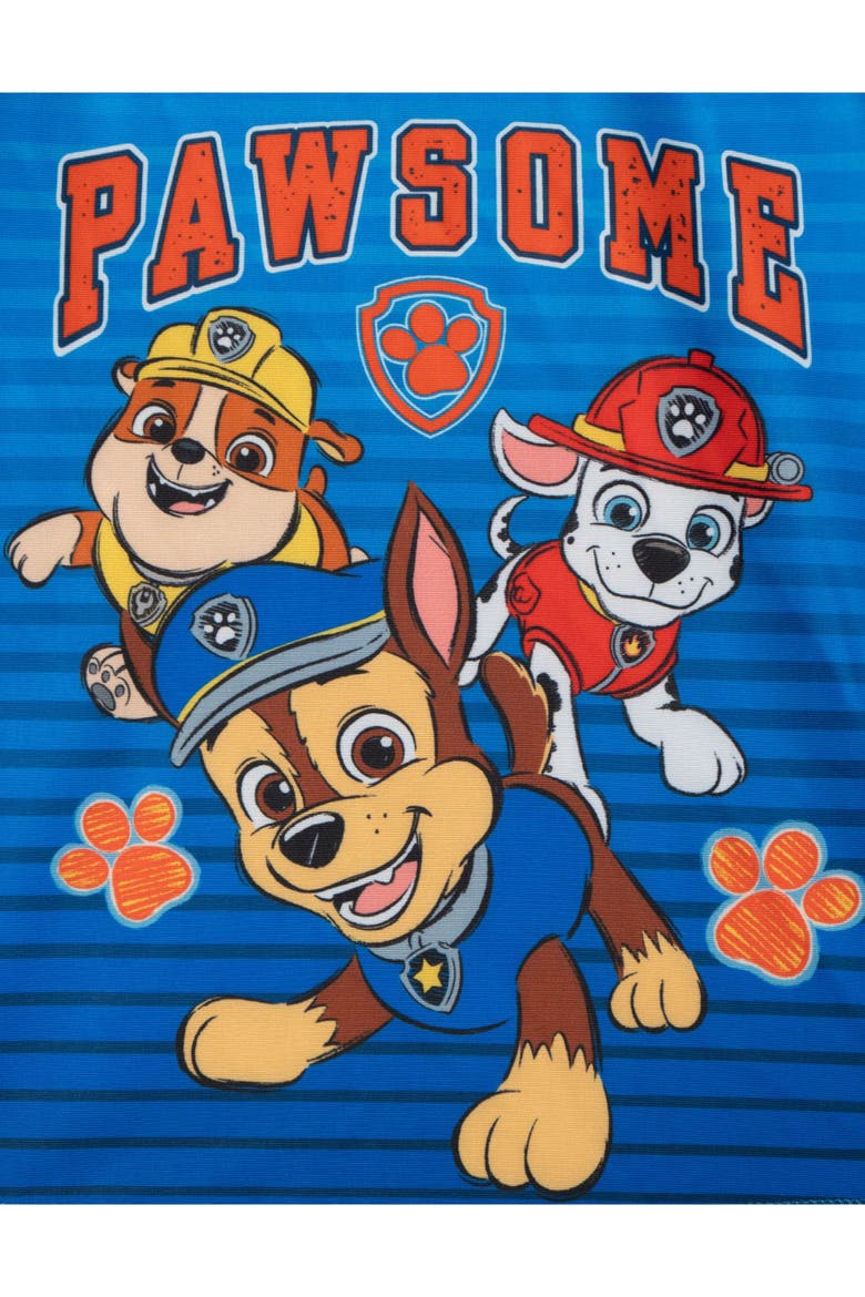 Swimwear 2-Piece Rash Guard and Trunks Set, Alternate, color, Paw Patrol Navy Blue