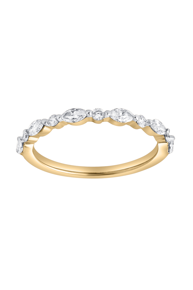 Mariah 0.5 Ct Marquise Lab Grown Diamond Band, Main, color, 14K Yellow Gold