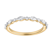 LuvMyJewelry Mariah 0.5 Ct Marquise Lab Grown Diamond Band