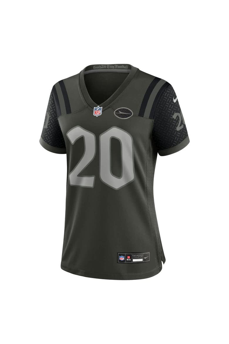 Women's Nike Breece Hall Gotham Green New York Jets 2025 Rivalries Collection Game Jersey, Alternate, color, Green