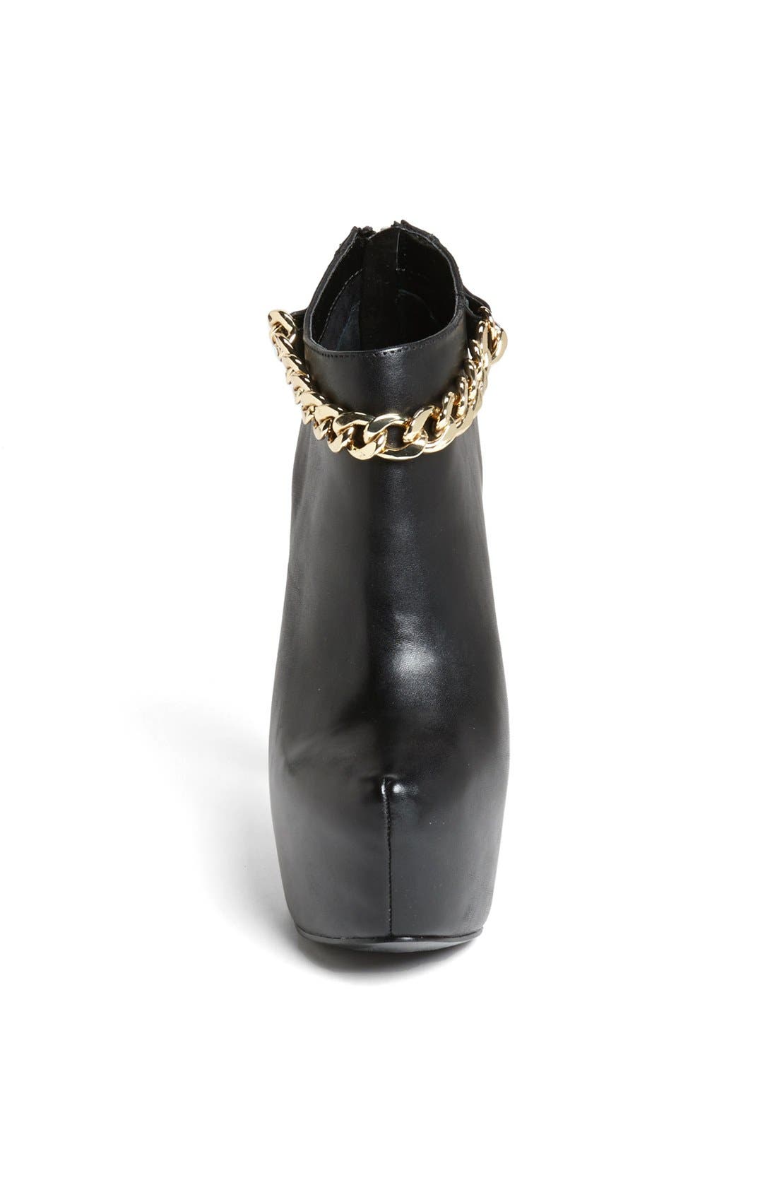 'Vindctve' Platform Bootie, Alternate, color, BLACK LEATHER