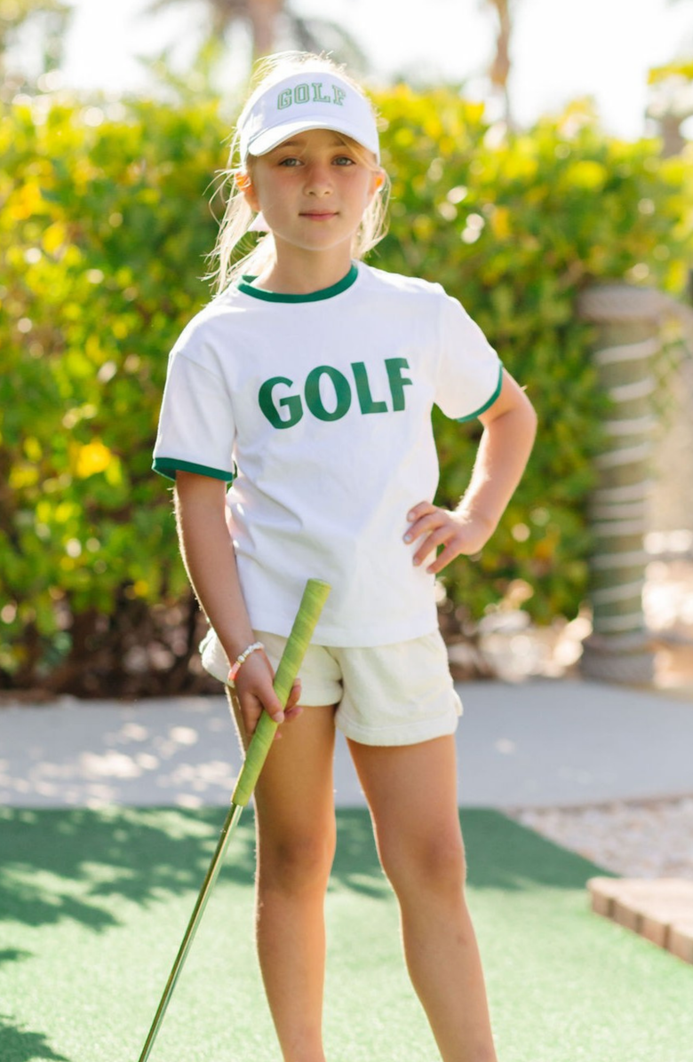 Bits & Bows Golf T-Shirt, Alternate, color, White/Green