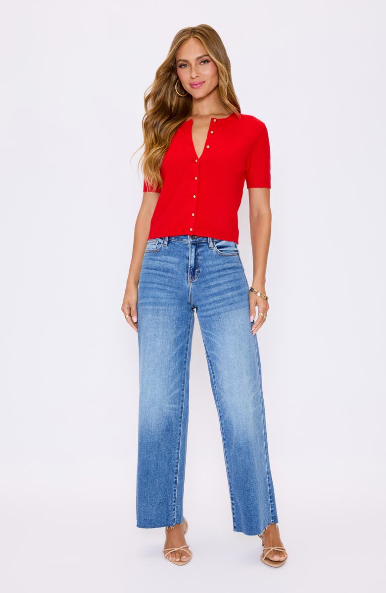 VICI Collection Ruby Short Sleeve Cardigan, Alternate, color, 