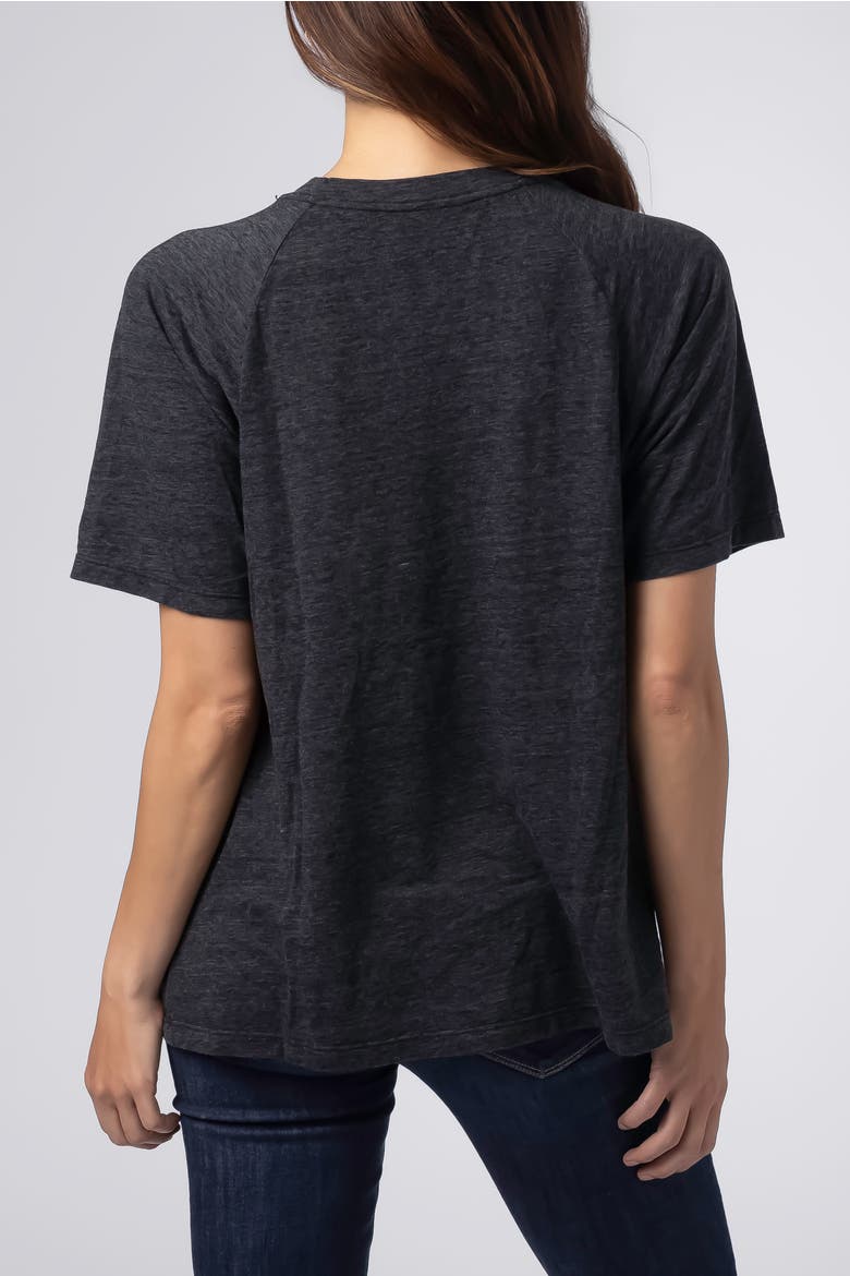 Relax Nursing T Shirt Cotton Blend, Alternate, color, Black Charcoal