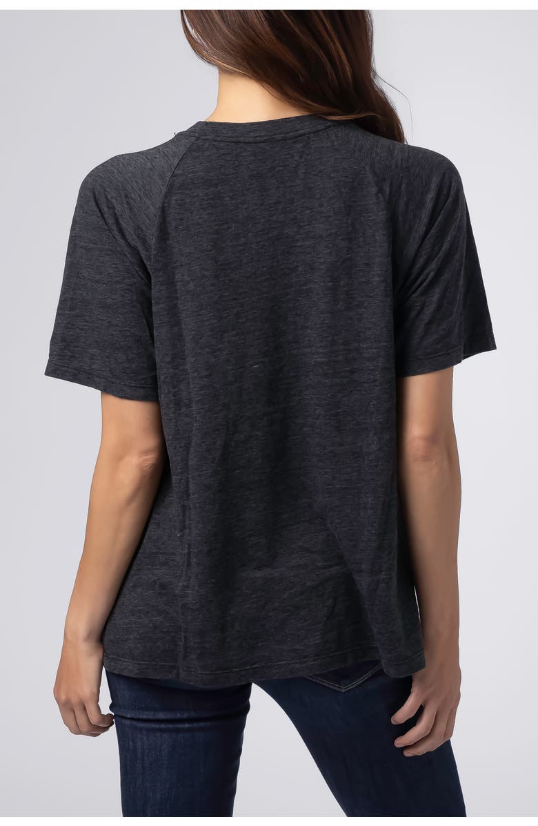 BUN Maternity Nursing Apparel Relax Nursing T Shirt Cotton Blend, Alternate, color, Black Charcoal