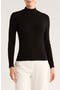 Mock Neck Pointelle Sweater