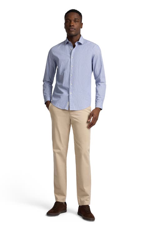 Poplin Button Down Long Sleeve Shirt