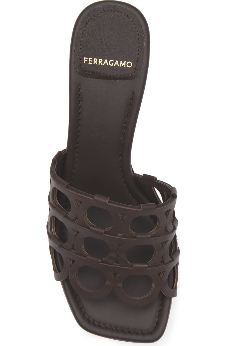 FERRAGAMO Abili T-Strap Sandal, Alternate, color, Chocolate
