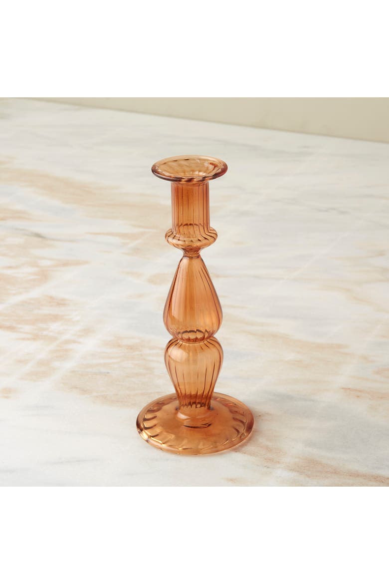 Nalia Marmalade Candlestick, Alternate, color, Marmalade
