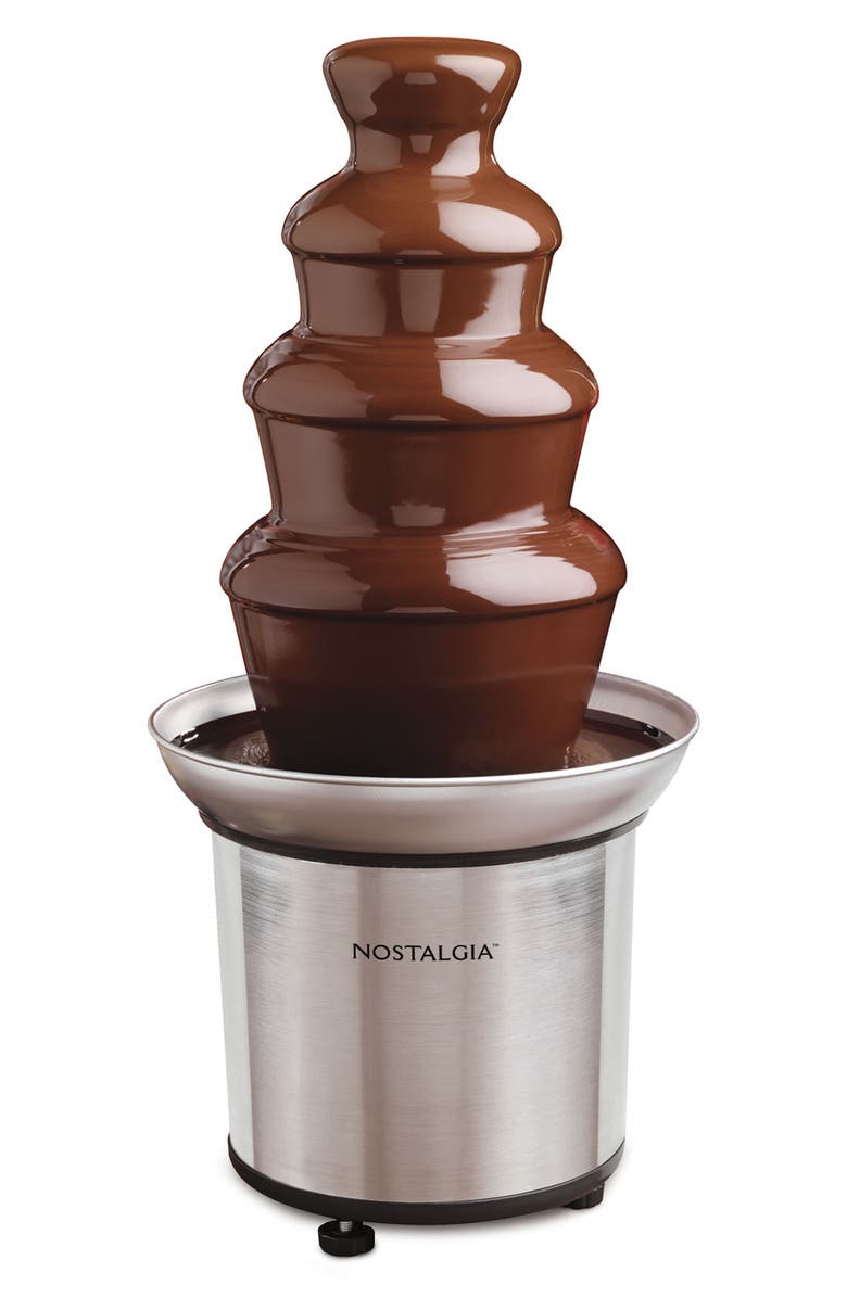 Nostalgia Electrics 4-Tier Stainless Steel Chocolate Fountain, Main, color,