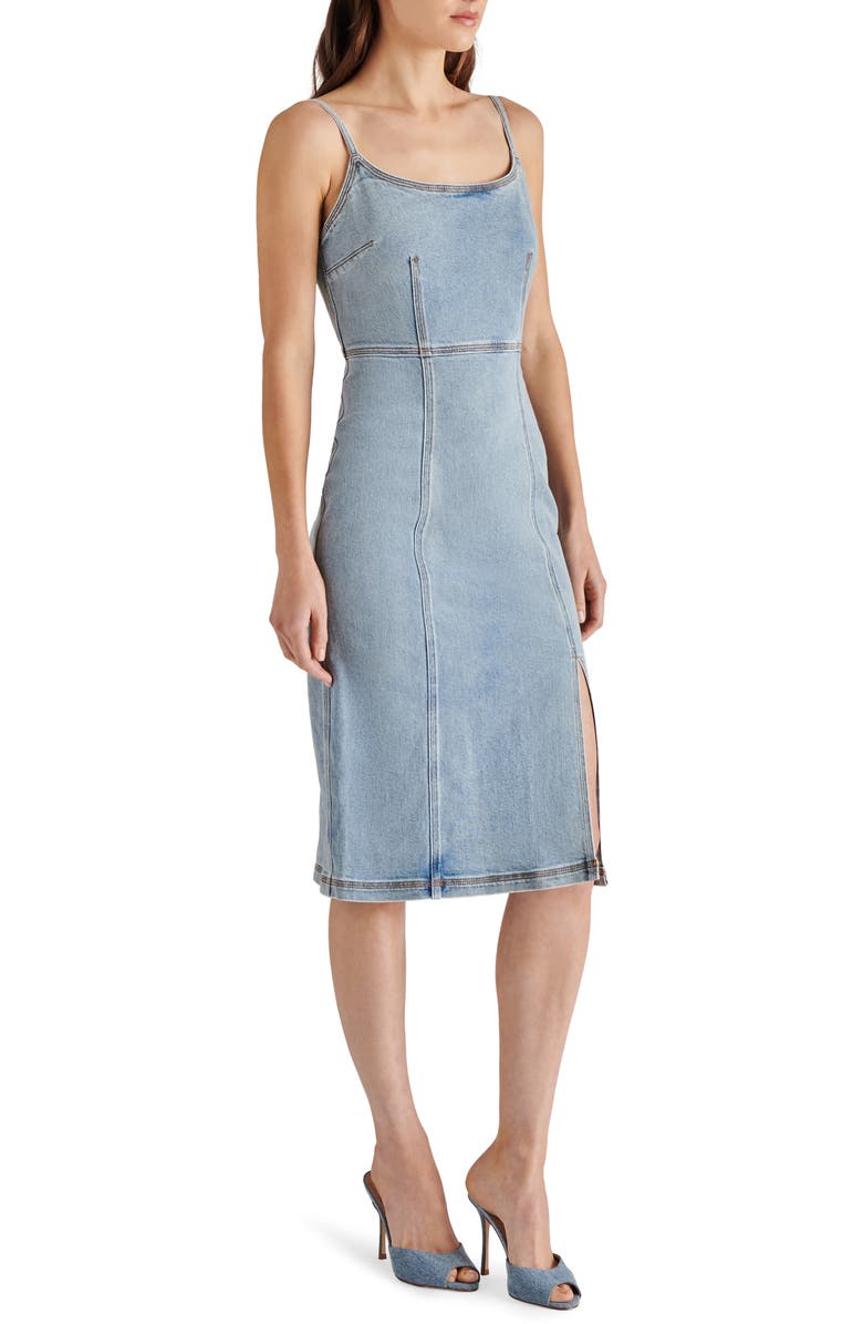 Steve Madden Giselle Denim Dress, Alternate, color, Medium Wash Denim