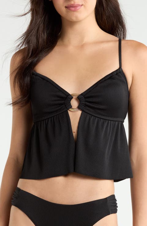 Shirred Tankini Top