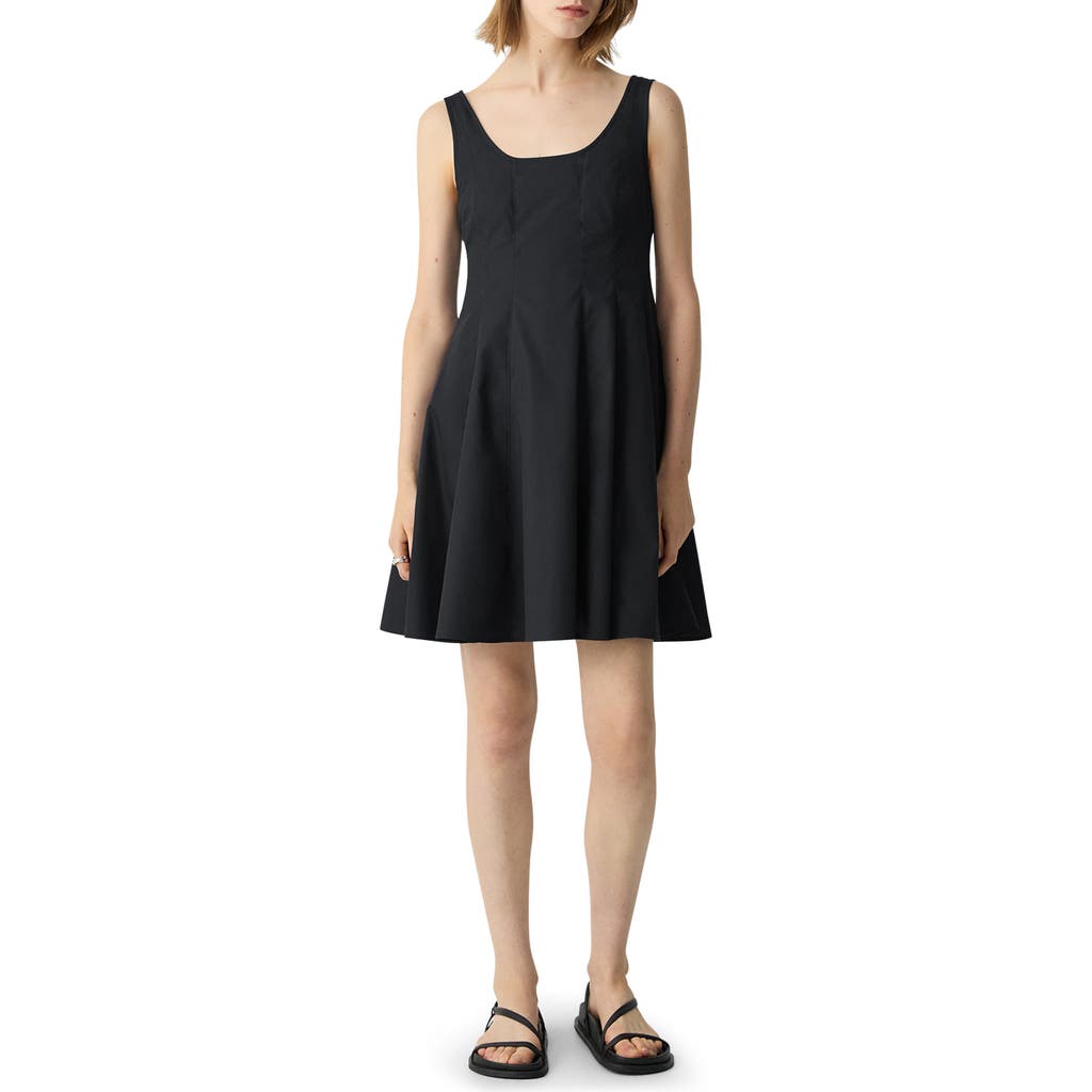 THEORY THEORY SLEEVELESS FIT & FLARE DRESS