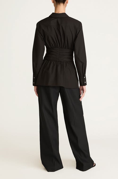 REBECCA TAYLOR REBECCA TAYLOR CORSETED BUTTON DOWN 