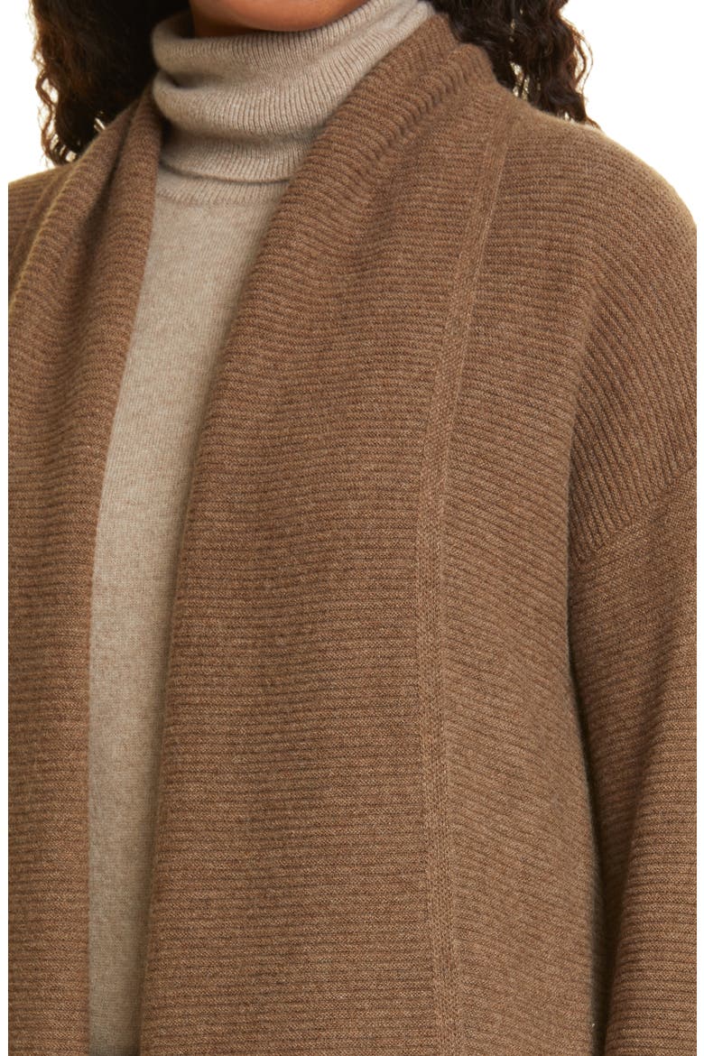 Cashmere Cardigan, Alternate, color, BROWN MEDIUM HEATHER