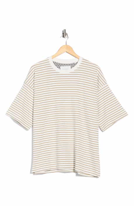 DENIM AND FLOWER Stripe Knit T-Shirt