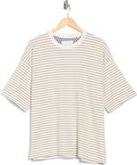 DENIM AND FLOWER Stripe Knit T-Shirt