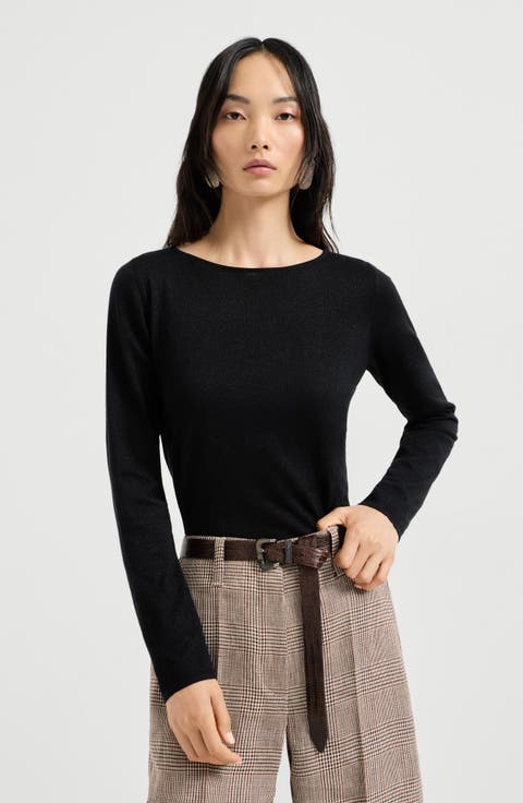 Cashmere and silk Sparkling sweater