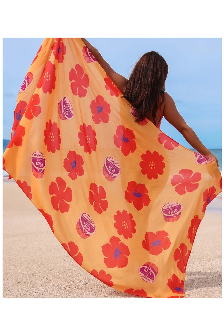 Print Pareo Scarf, Alternate, color, HAWAIIAN AIRLINES POG