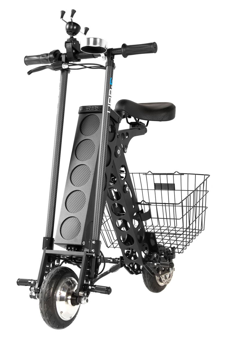 The Black Label City Edition Foldable Electric Scooter, Alternate, color, BLACK