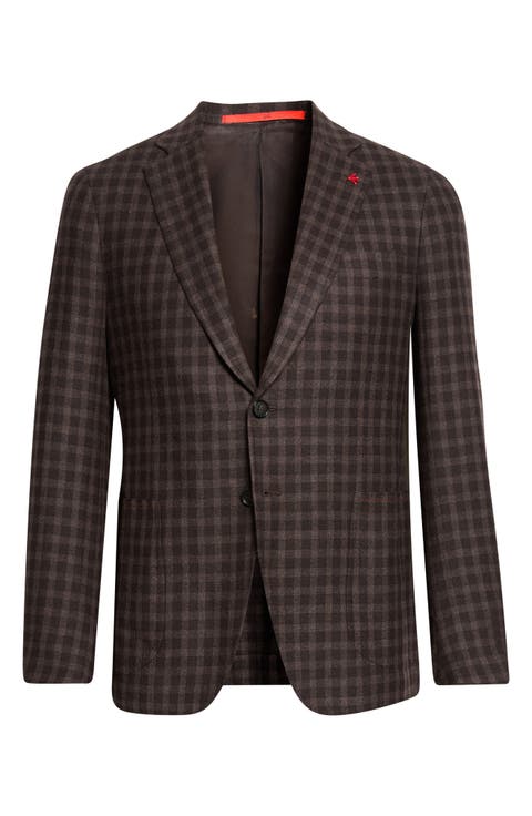 Check Wool & Cashmere Sport Coat