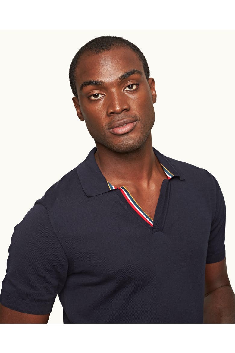 Horton Tipping Tailored-Fit Polo Shirt, Alternate, color, NIGHT IRIS